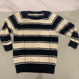 Madewell Navy/White Striped Sweater